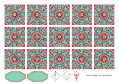 Pretty Teabag Tiles & Sentiment Blanks