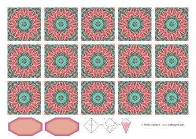 Pretty Teabag Tiles & Sentiment Blanks
