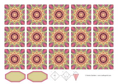 Pretty Teabag Tiles & Sentiment Blanks