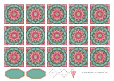 Pretty Teabag Tiles & Sentiment Blanks