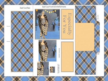 Vintage Beauty in Blue Easel Card Kit