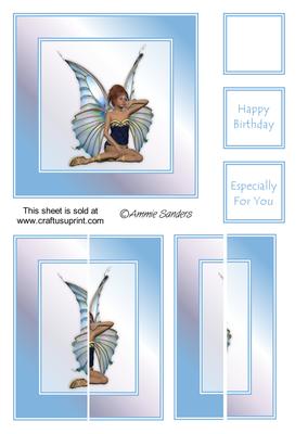 Pretty Blue Fairy Side Stacker