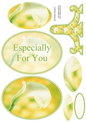 Elegant Calla Lily Plate Card Kit