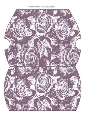 Vintage Rose Pillow Box - Subtle Shade
