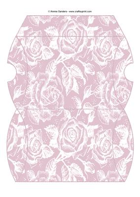 Vintage Rose Pillow Box - Subtle Shade