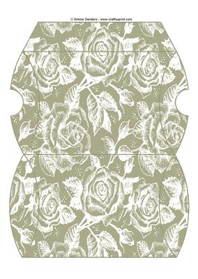 Vintage Rose Pillow Box - Subtle Shade