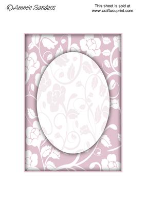 Subtle Shade Floral Fantasy A5 Card Front