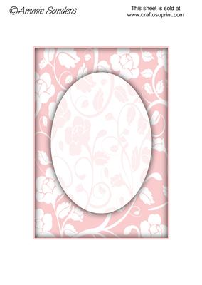 Subtle Shade Floral Fantasy A5 Card Front