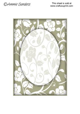 Subtle Shade Floral Fantasy A5 Card Front