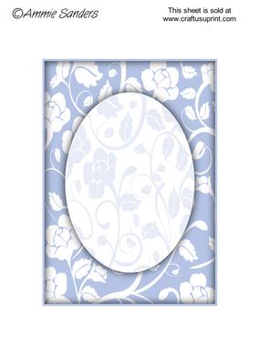 Subtle Shade Floral Fantasy A5 Card Front