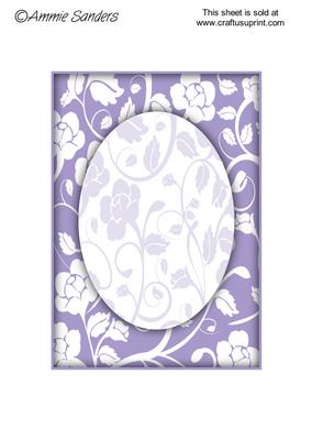Subtle Shade Floral Fantasy A5 Card Front
