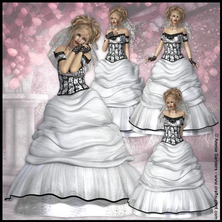 Beautiful Bride High Quality Poser Graphics