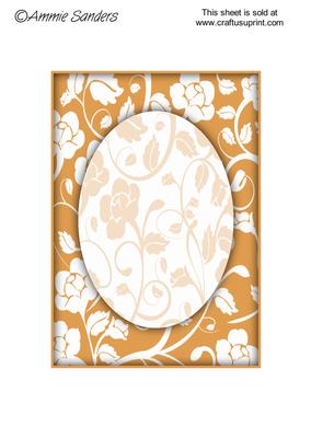 Earthy Shade Floral Fantasy A5 Card Front