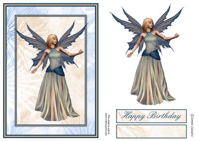 Magical Fairy Card Front Kit, Birthdays Etc - 
