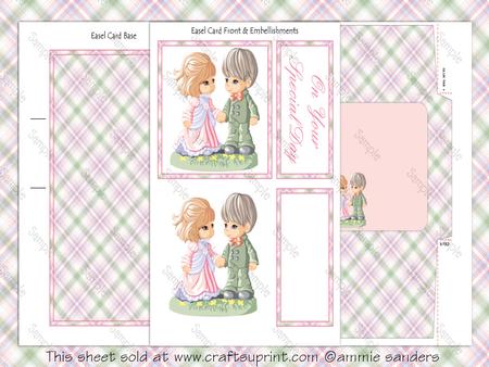 Wedding Couple Easel Card Kit