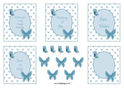 Butterfly Sentiement Frames