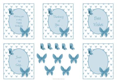 Butterfly Sentiement Frames