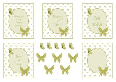 Butterfly Sentiement Frames