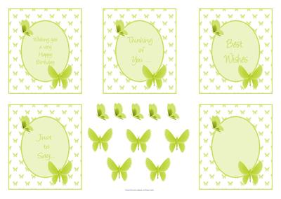 Butterfly Sentiement Frames