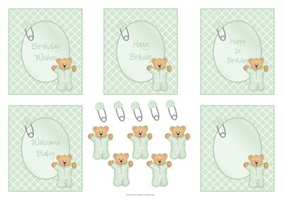 Baby Teddy Sentiement Frames