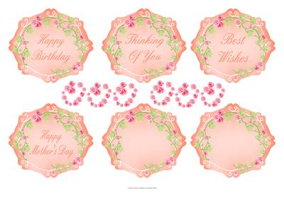 Fancy Roses Sentiement Frames