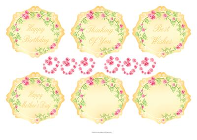 Fancy Roses Sentiement Frames