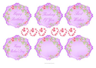 Fancy Roses Sentiement Frames