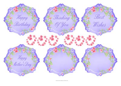 Fancy Roses Sentiement Frames
