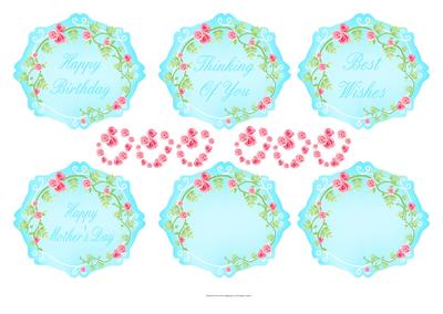 Fancy Roses Sentiement Frames
