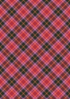 Plaid - Matching Pretty Rose Watercolour Pyramid Topper