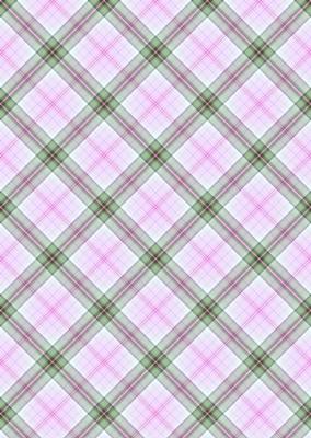 Plaid - Matching Pretty Rose Watercolour Pyramid Topper