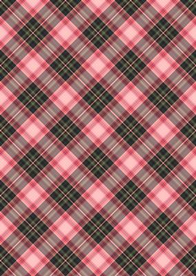 Plaid - Matching Pretty Rose Watercolour Pyramid Topper