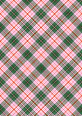Plaid - Matching Pretty Rose Watercolour Pyramid Topper