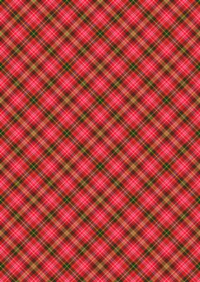 Plaid - Matching Pretty Rose Watercolour Pyramid Topper