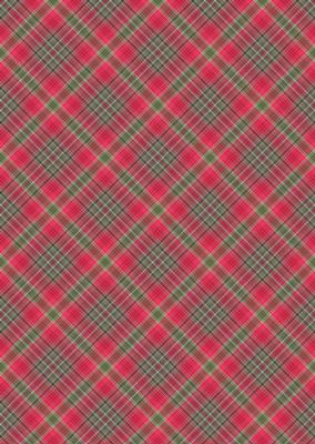 Plaid - Matching Pretty Rose Watercolour Pyramid Topper