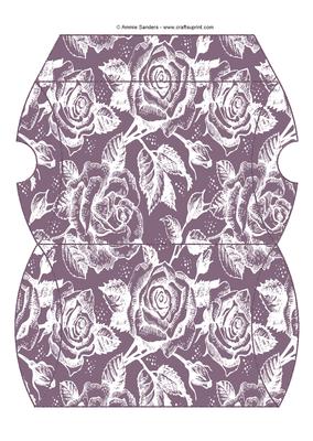 Vintage Rose Pillow Box - Subtle Shade