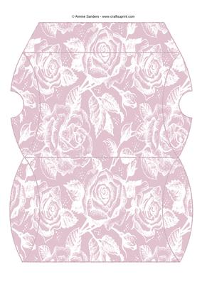 Vintage Rose Pillow Box - Subtle Shade
