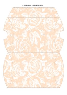 Vintage Rose Pillow Box - Subtle Shade