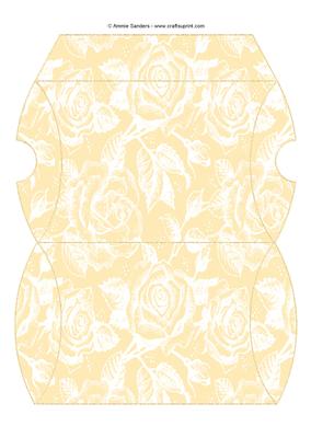 Vintage Rose Pillow Box - Subtle Shade