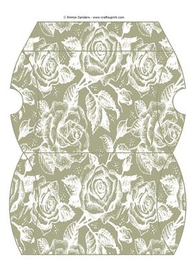 Vintage Rose Pillow Box - Subtle Shade
