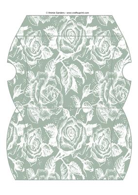Vintage Rose Pillow Box - Subtle Shade