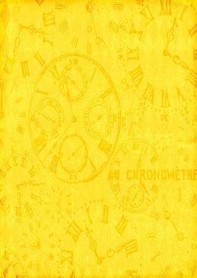 Vintage Time Peices Backing Paper - Bright Shade