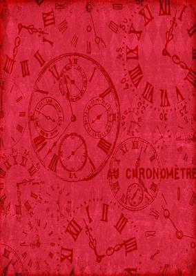 Vintage Time Peices Backing Paper - Bright Shade
