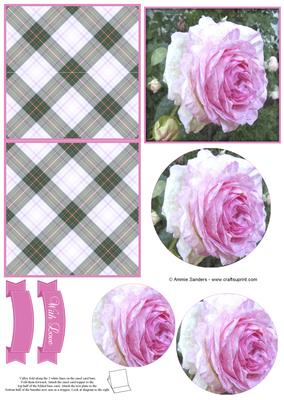 Pretty Rose Watercolour Mini Easel Card