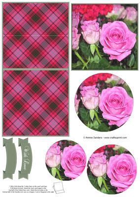 Pretty Rose's Watercolour Mini Easel Card