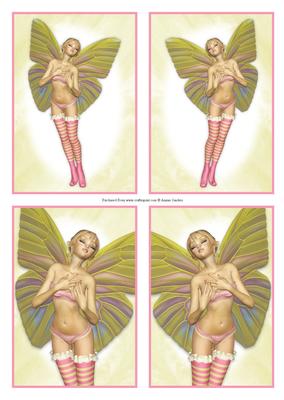 Beautiful Pink & Green Fairy Toppers