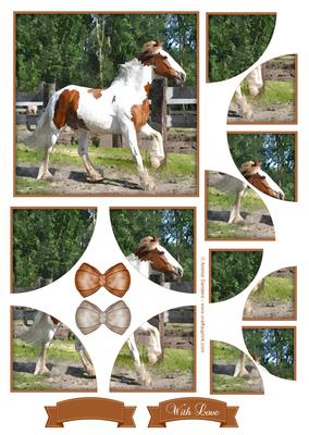 Beautiful Horse Watercolour Corner Stacker