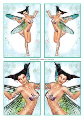 4 Beautiful Dragonfly Fairy Toppers