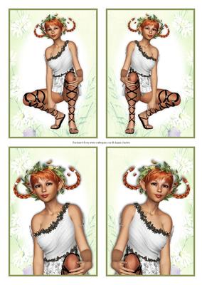 4 Beautiful Woodland Nymph Toppers