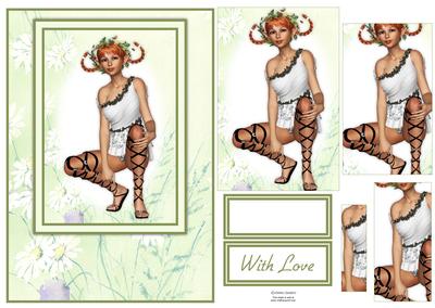Beautiful Woodland Nymph Card Front